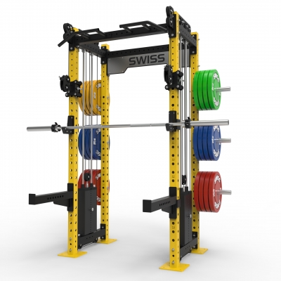 Swiss Performance Rack 2 x 120kg Stacks - Yellow 