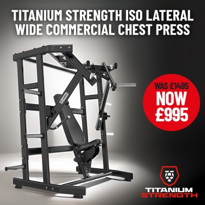Titanium Strength ISO Lateral Wide Commercial Chest Press