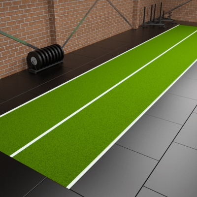 TRACKZ Uni Indoor HYROX Sprint Track - Green/White