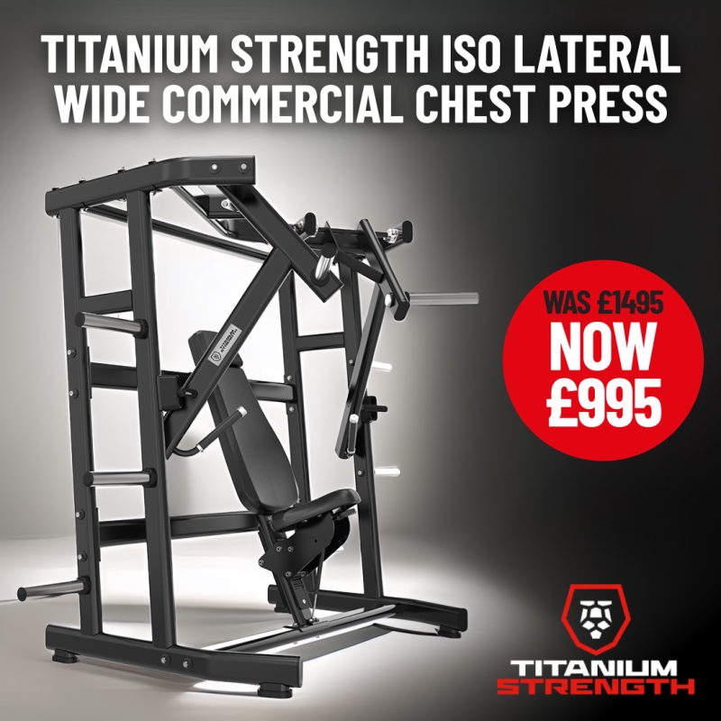 Titanium Strength ISO Lateral Wide Commercial Chest Press